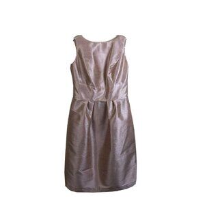 Alfred Sung 10 Sheath Dress Pearl Pink Boatneck Style #d522 Bridesmaid